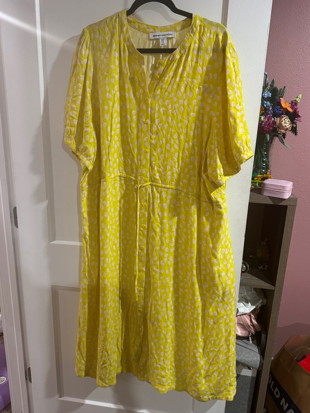 Amazon Essentials Printed Button-Front Dress